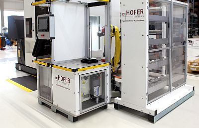 Automation Fräsmaschine mit Werkstück- und Palettenhandling